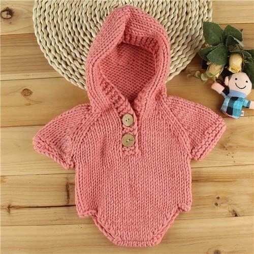 Newborn Baby Crochet Romper Knit Costume - Image 5