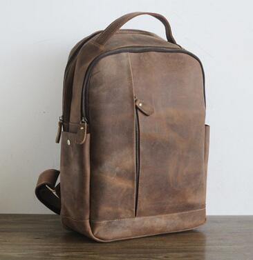 Luxury Genuine Leather Casual Backpack - Image 3