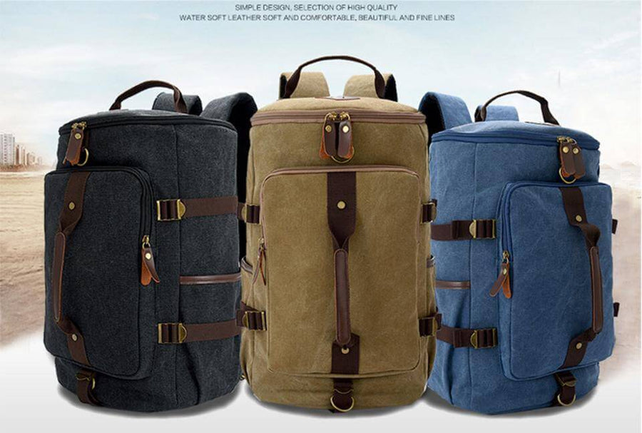 Large Capacity Vintage Shoulder Backpack - Image 4