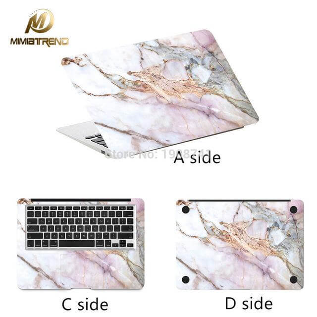 Marble Grain Laptop Skin Sticker for Macbook - Image 4