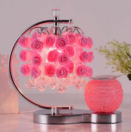 Rose Table Lamp with Aromatherapy Cup - Image 3