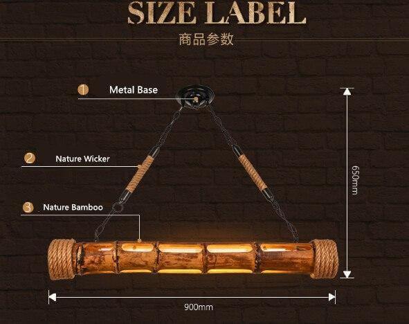 Luxury Modern Bamboo Nordic Style Led Light Lamps - Image 8