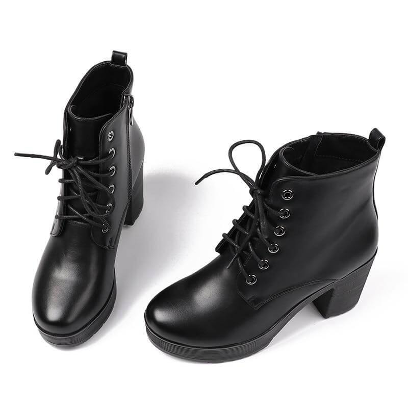 Thick High Fur Platform Heels for Women - Image 6