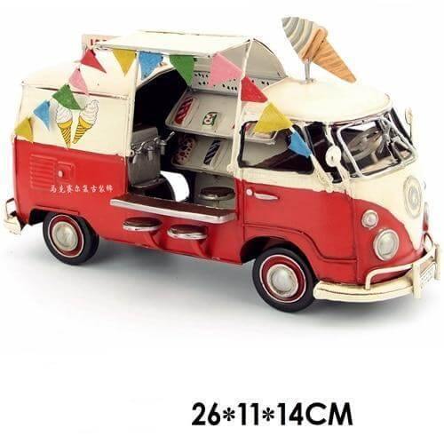 Old Vintage Iron Bus Home Handicraft - Image 4