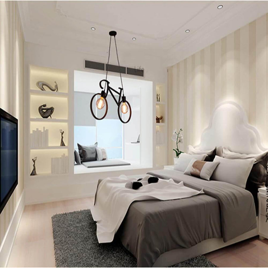 Modern Bicycle Nordic Style Droplight Chandelier Lamp - Image 3