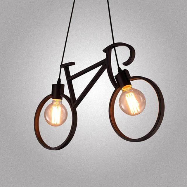 Modern Bicycle Nordic Style Droplight Chandelier Lamp - Image 2