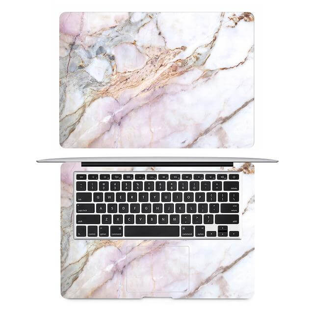 Natural Marble Skin Laptop Sticker for Apple Macbooks - Image 1