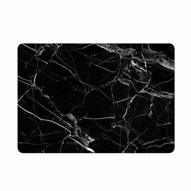 Black Marble Grain Skin Laptop Sticker for Apple Macbook - Image 1