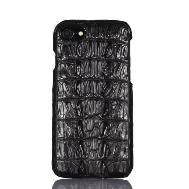 Luxury 3D Crocodile Skin Leather Case for iPhone Models - Image 1