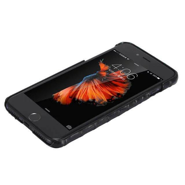 Luxury 3D Crocodile Skin Leather Case for iPhone Models - Image 2