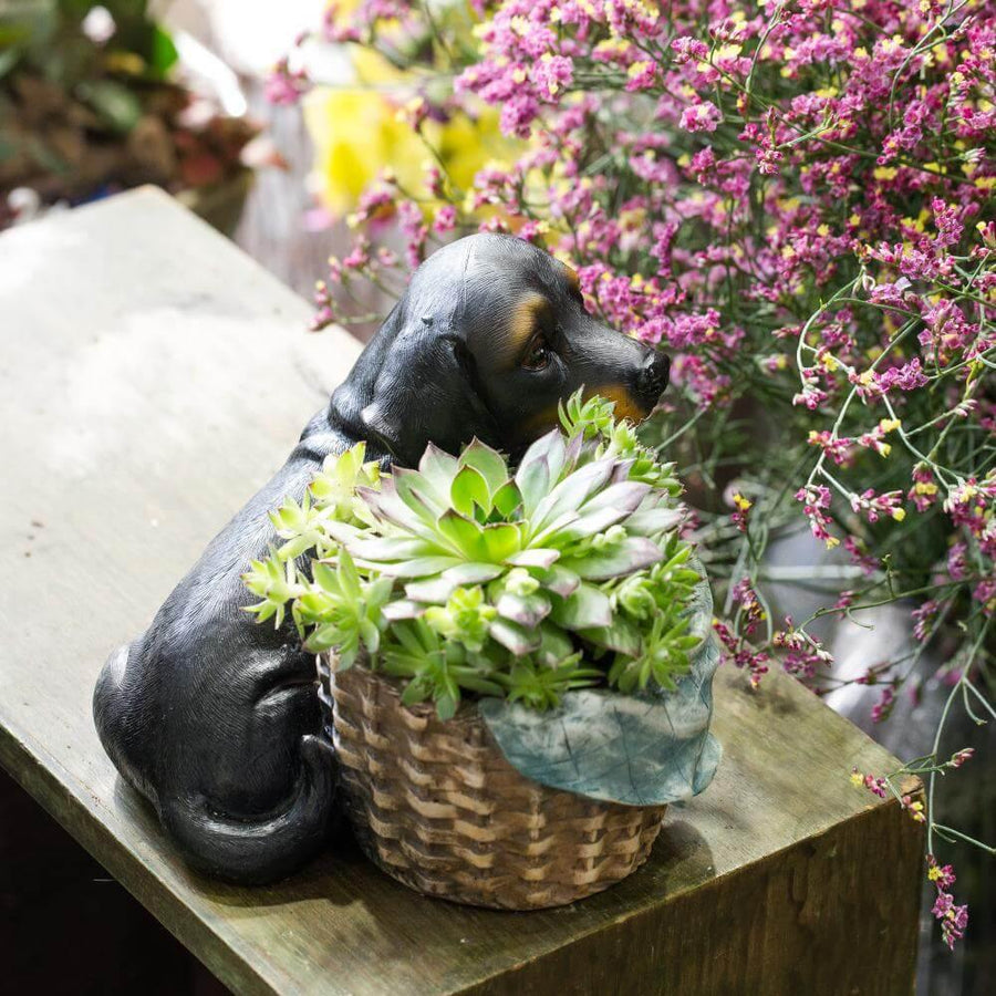 Lovely Shepherd Decorative Flower Pot - Image 3