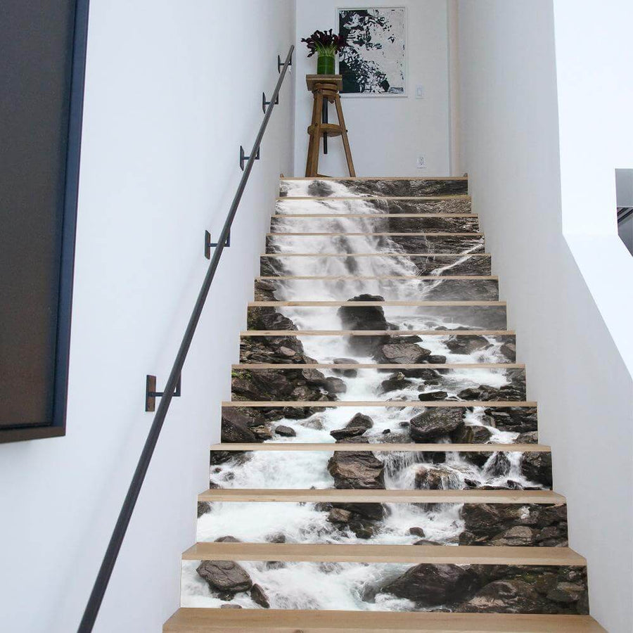 3D Stair Waterfall Sticker - Image 0