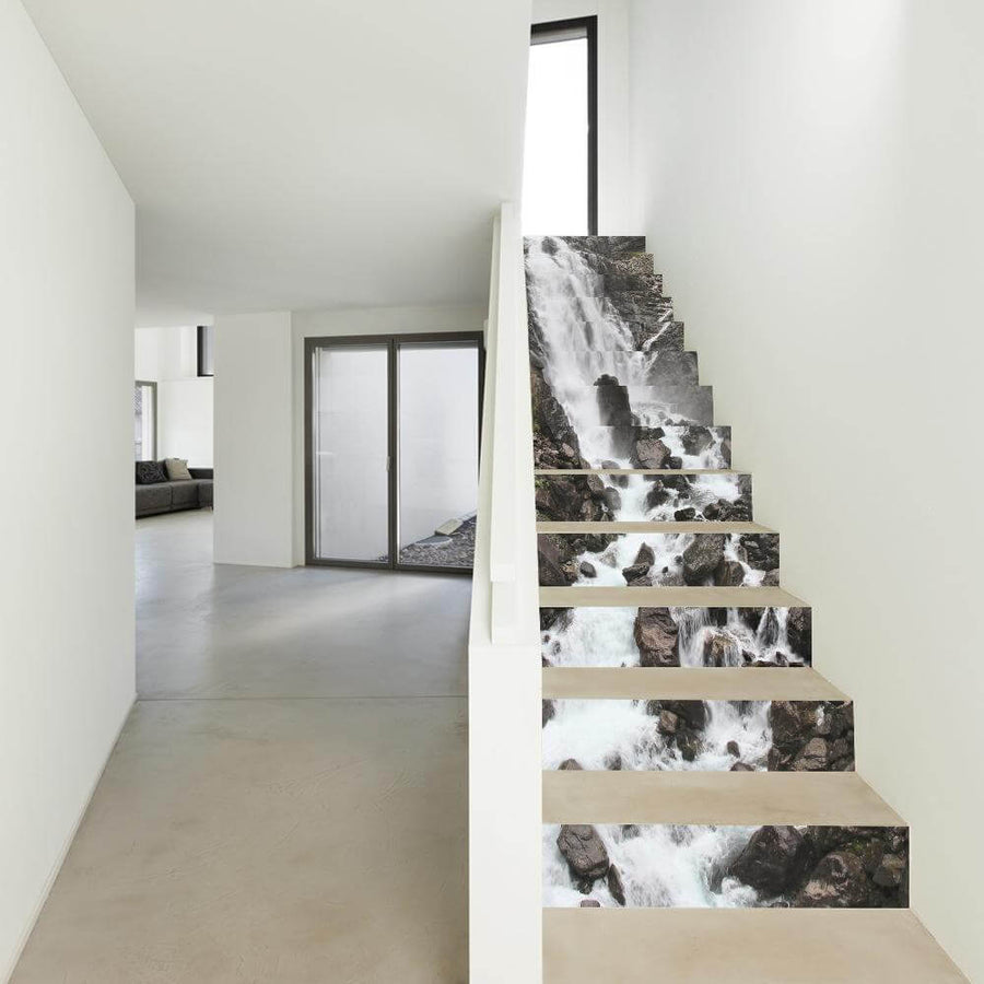 3D Stair Waterfall Sticker - Image 1