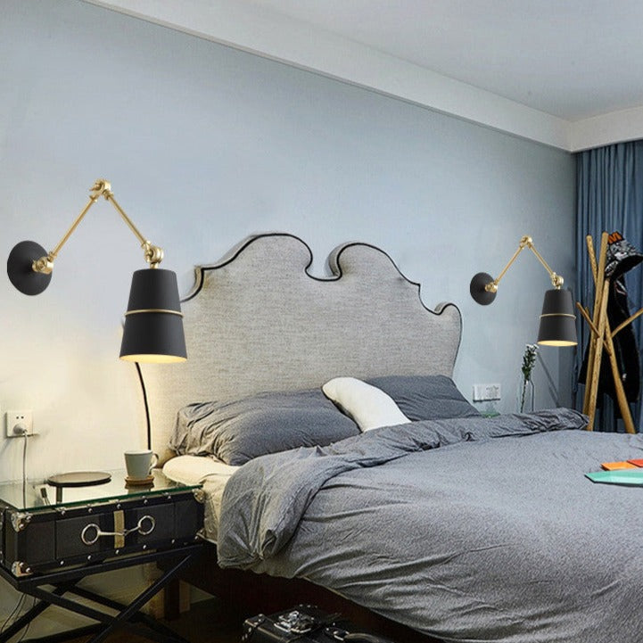 Nordic Iron Swing Long Arm Modern Wall Lamp - Image 2
