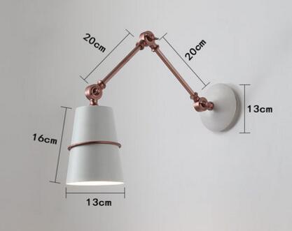 Nordic Iron Swing Long Arm Modern Wall Lamp - Image 7