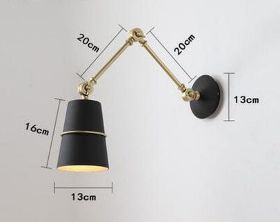 Nordic Iron Swing Long Arm Modern Wall Lamp - Image 6