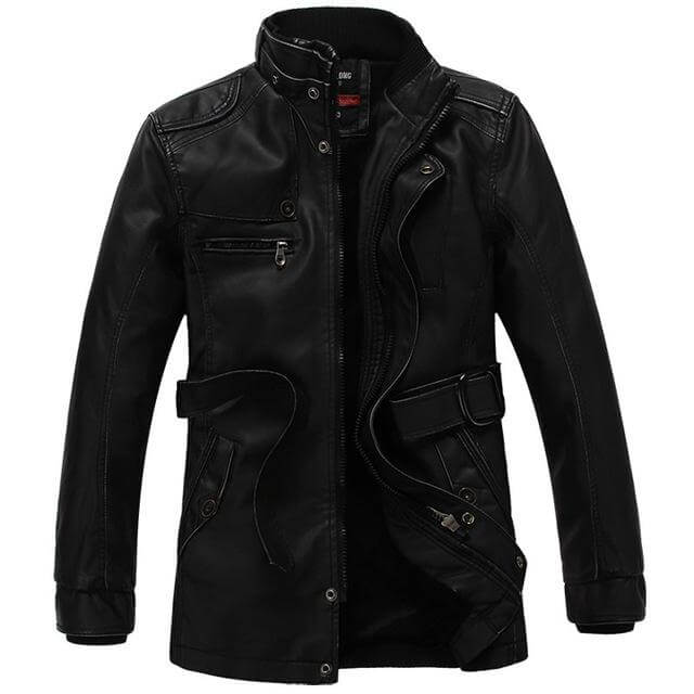 Winter Stylish Leather Jacket - Image 2