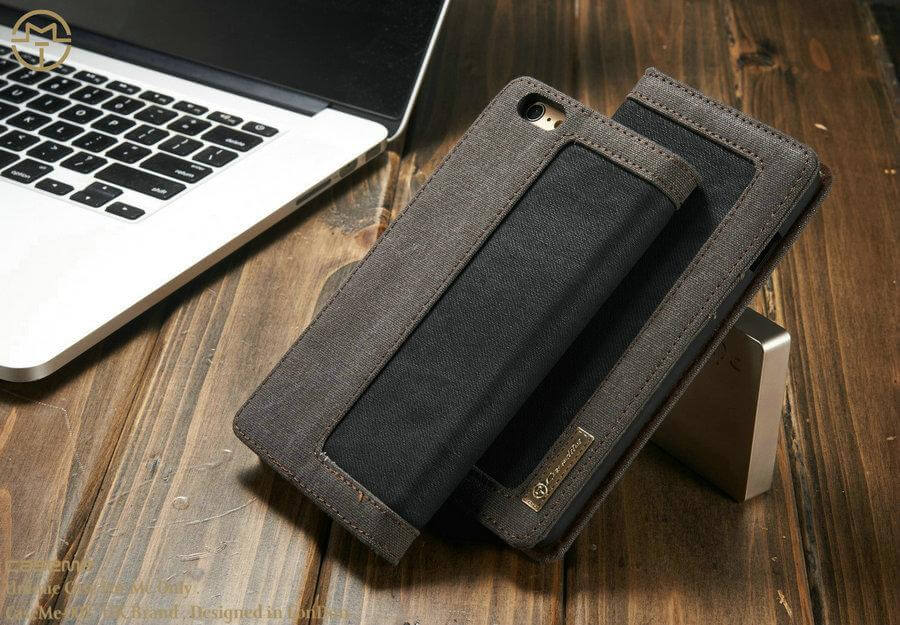 Jeans Leather Flip Wallet Iphone X Case - Image 3