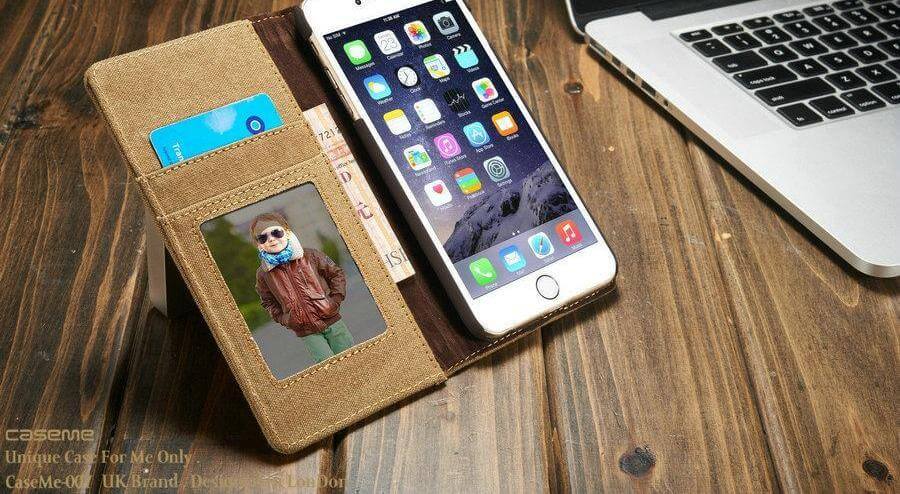 Jeans Leather Flip Wallet Iphone X Case - Image 8