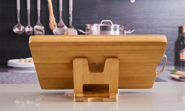 Cutting Board Foldable wooden pot lids holder - Image 2