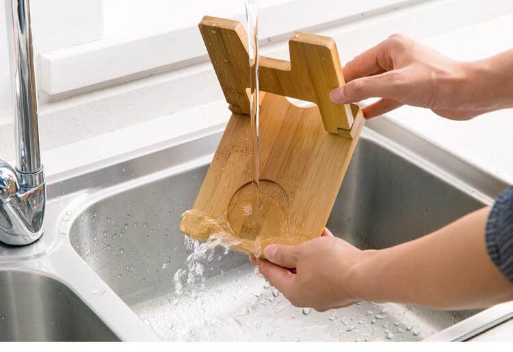Cutting Board Foldable wooden pot lids holder - Image 4