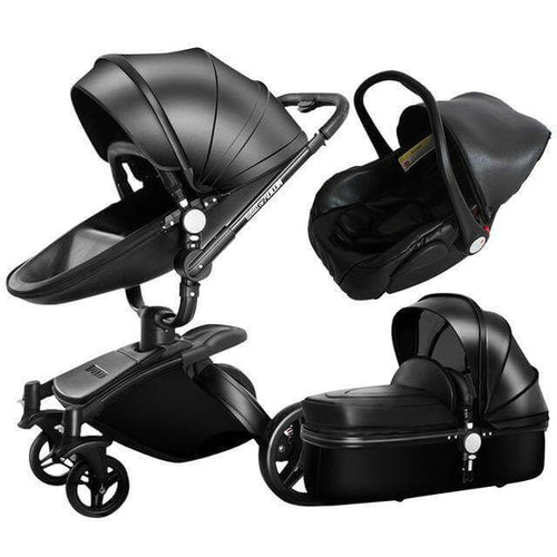 360 Degree Rotation Baby Stroller 3 in 1 with Car Seat - Image 0