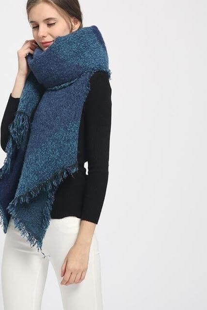 Luxury Women's Shawls Winter Warm Scarf - Image 2