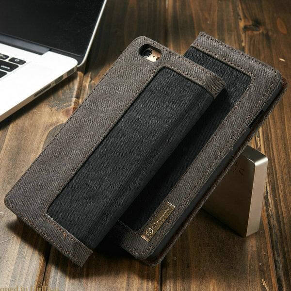 Jeans Leather Flip Wallet Iphone X Case - Image 4