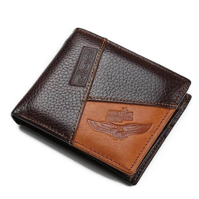 Genuine Leather Men Wallets with Coin Pocket Zipper - Image 3