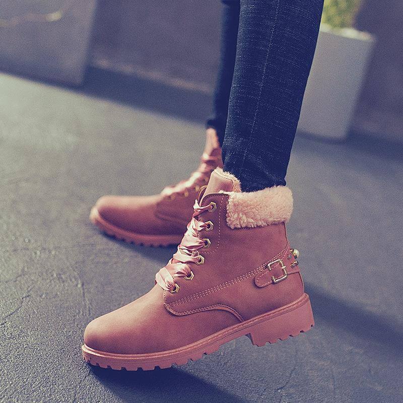 New British Style Lace Up Ankle Boots for Women - Image 5
