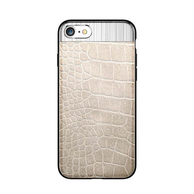 Luxury Protection iPhone 6&7 Case Metal Leather Case - Image 3