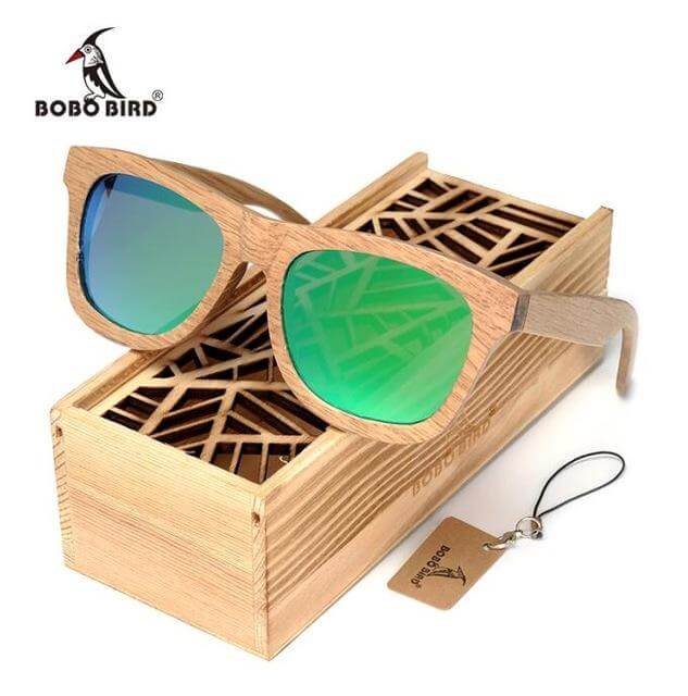 Handmade Wood Wooden Sunglasses - Image 2