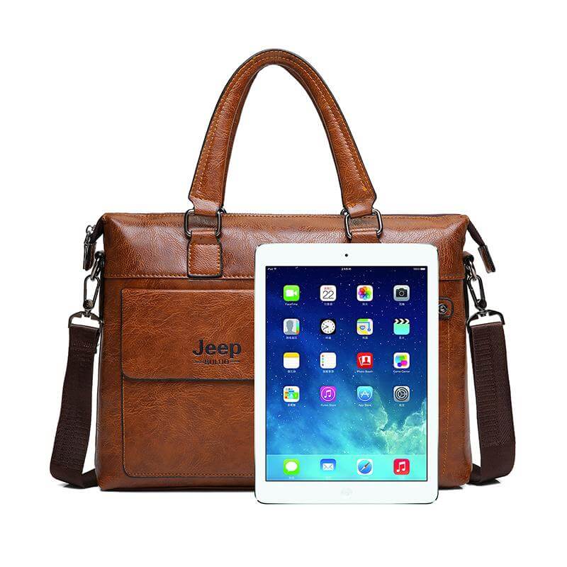 Business Style Leather Shoulder Bags - Image 1