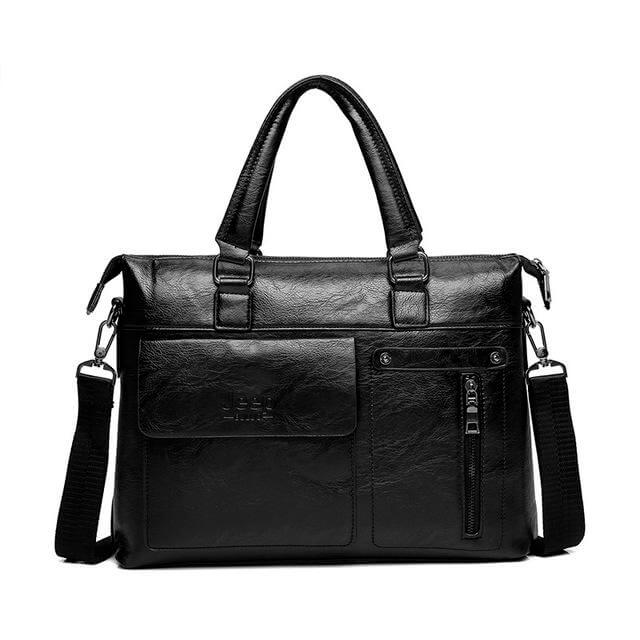 Business Style Leather Shoulder Bags - Image 5