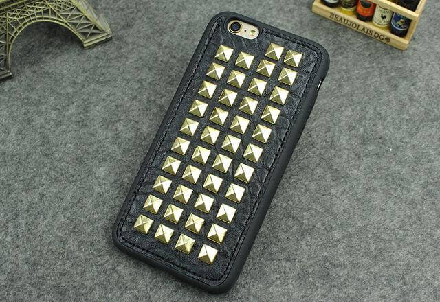 3D Cool Studs Rivet Punk Skull Design Silicone Case For iPhone Models - Image 6