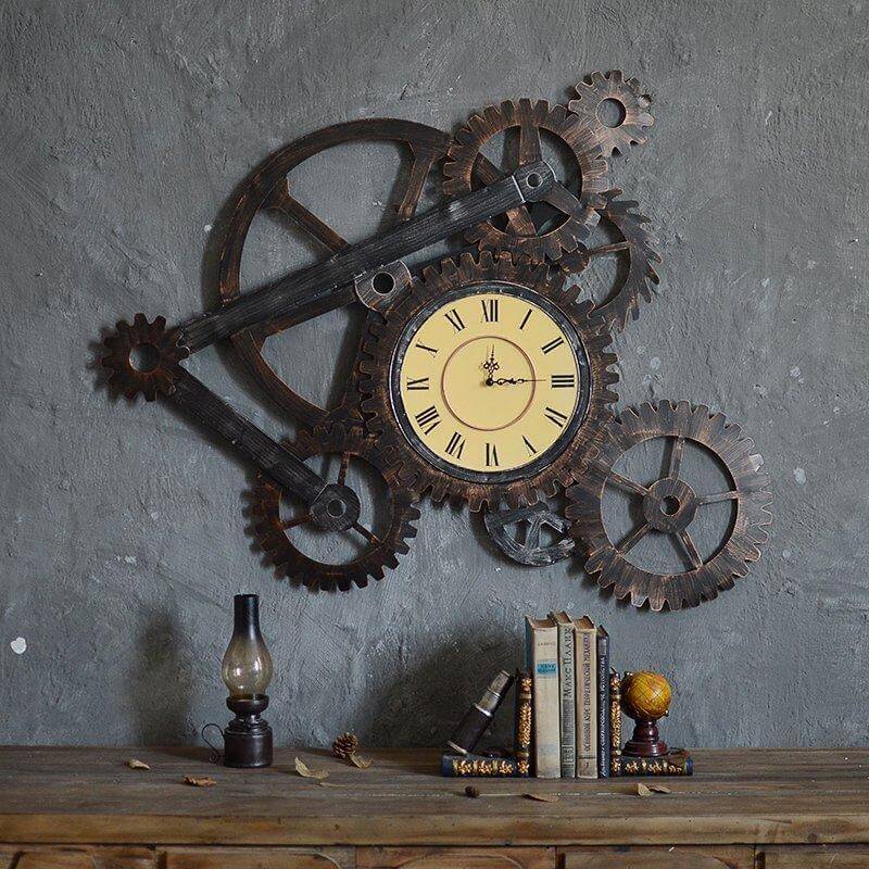 3D Gear Retro Wall Clock - Image 0
