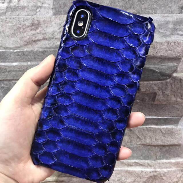 Luxury Genuine Python Skin Leather Case For iPhone X - Image 6