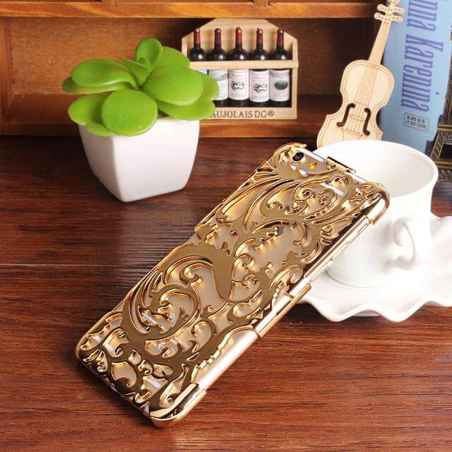 Artistic Hollow Flower Plating Phone Case For iPhone Models - Image 5