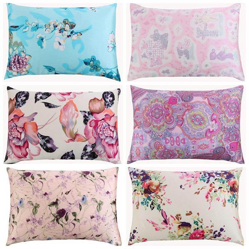 100% Nature Colorful Silk Colorful Pillowcases - Image 37