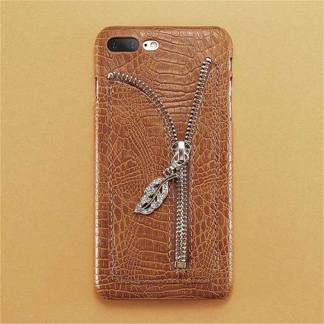 Retro Crocodile Grain Leather Case For Iphone Models - Image 5