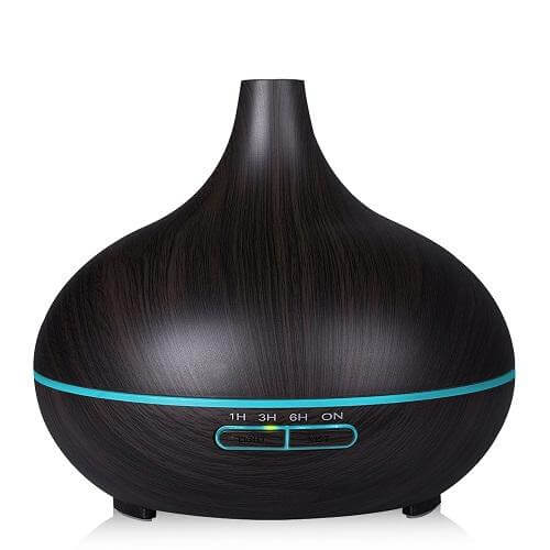 Wood Air Humidifier Essential Oil Diffuser Aroma Lamp - Image 2