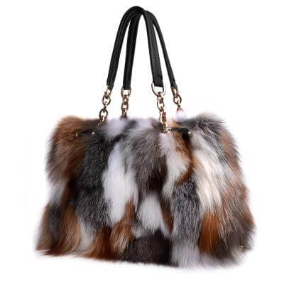 High-End Ladies Real Fur Bag Women Tote Bags - Image 2
