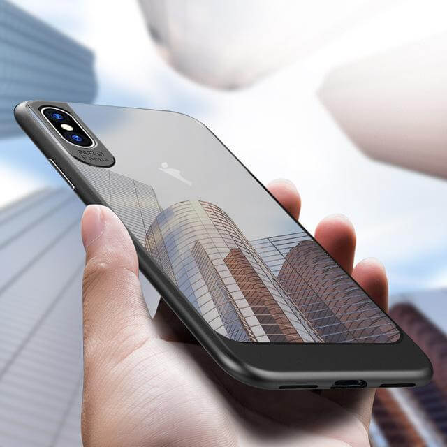 iPhone X Luxury Hybrid Transparent Clear SlimHard Back Cover Case - Image 5