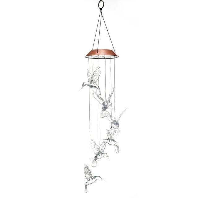 Outdoor LED Solar Hummingbirds DrangFly Lamp - Image 1