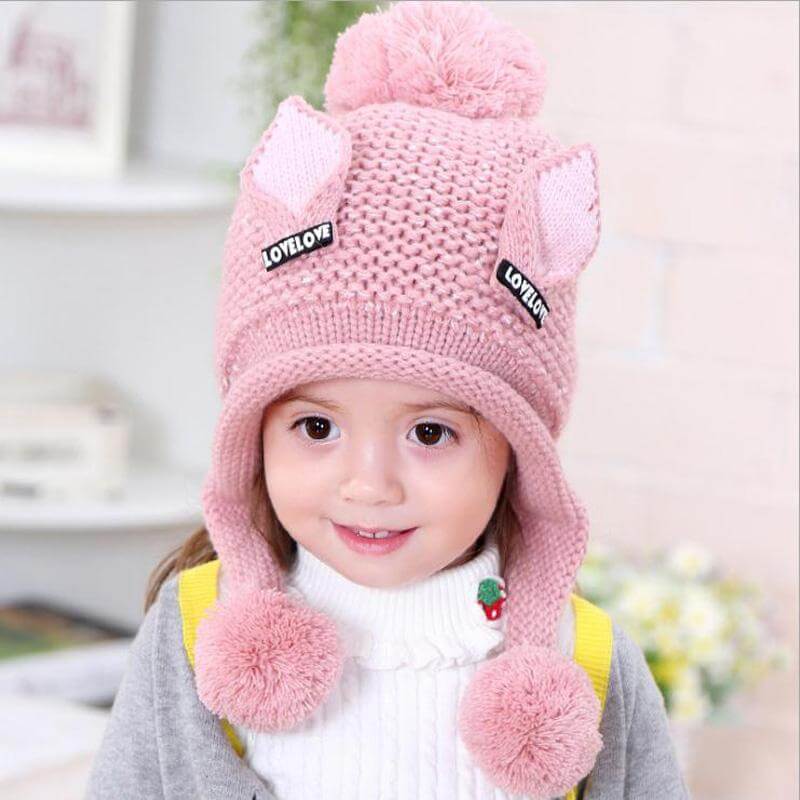 Baby Girl Earflaps hat - Image 0