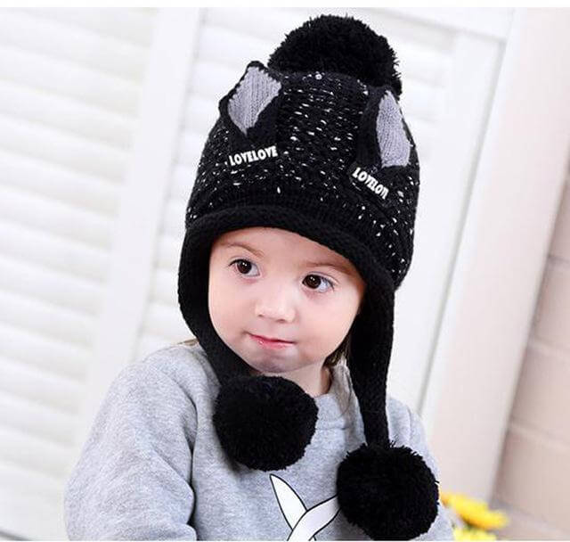 Baby Girl Earflaps hat - Image 3