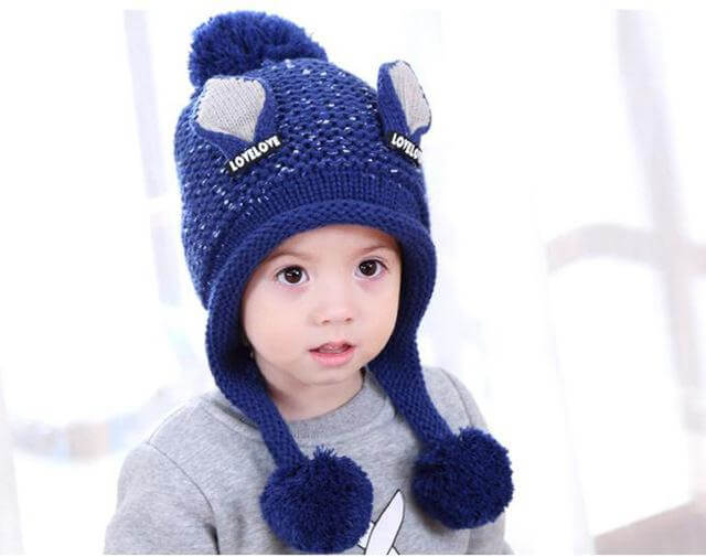 Baby Girl Earflaps hat - Image 1