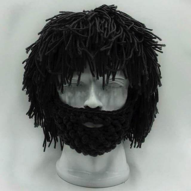 Handmade Knitted Men Winter Hat Mustache - Image 6