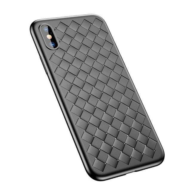 Luxury Grid Weaving Case For iPhone X - Image 2