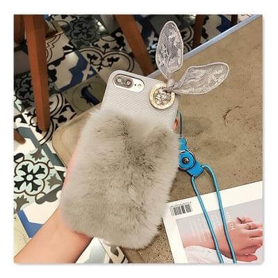 Furry Bunny iPhone Case - Image 1